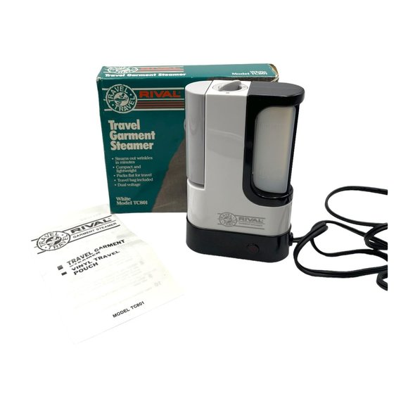 Vintage Rival  TC801 Travel Garment Steamer Compact Clothing Iron Clothes in Box - Picture 4 of 9